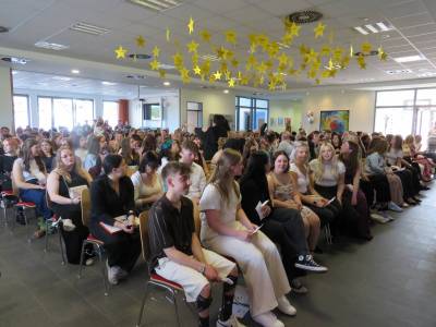 Beim Festakt mit Zeugnisübergabe in der Aula der BBS